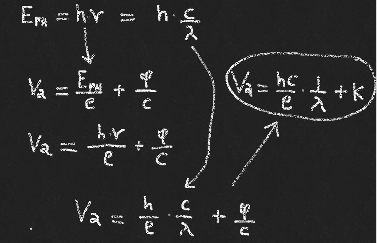 calcolo costante di planck