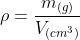 formula densità